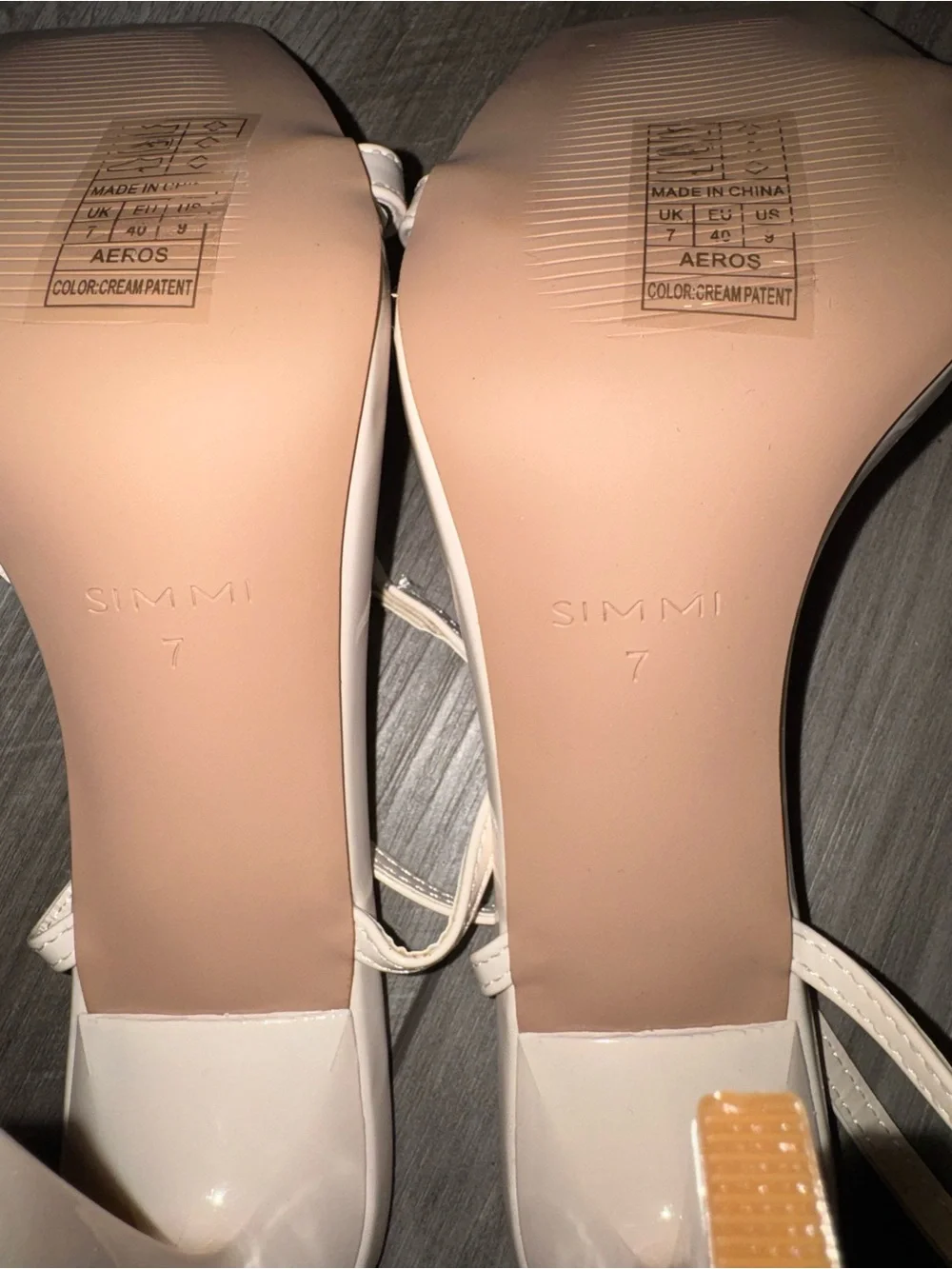 Women's White Strappy Square-Toe Heels